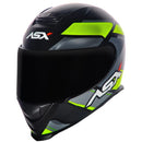 CAPACETE EAGLE FAST PRETO, AMARELO & CINZA FOSCO ASX