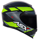 CAPACETE EAGLE FAST PRETO, AMARELO & CINZA FOSCO ASX