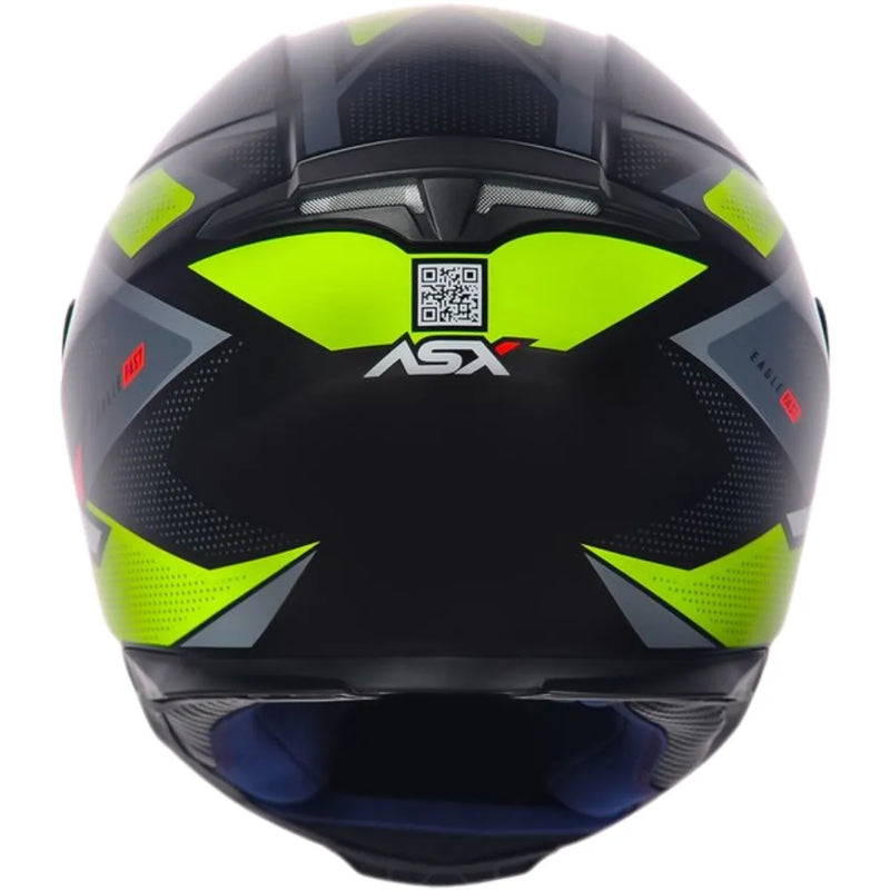 CAPACETE EAGLE FAST PRETO, AMARELO & CINZA FOSCO ASX