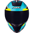CAPACETE EAGLE EXPLORER PRETO, AZUL & BRANCO BRILHO ASX