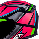 CAPACETE EAGLE EXPLORER PRETO, ROSA & PRATA BRILHO ASX