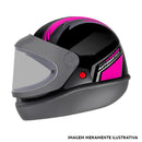 CAPACETE AUTOMATICO BOLT PRETO/ROSA EBF