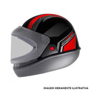 CAPACETE AUTOMATICO BOLT PRETO & VERMELHO EBF