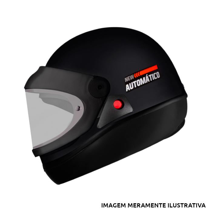CAPACETE AUTOMATICO SOLID PRETO FOSCO EBF