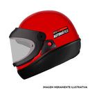 CAPACETE AUTOMATICO SOLID VERMELHO EBF