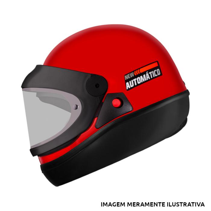CAPACETE AUTOMATICO SOLID VERMELHO EBF