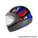 CAPACETE AUTOMATICO STYLE PRETO & AZUL EBF