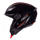 CAPACETE CITY AIR SOLID PRETO BRILHO ASX