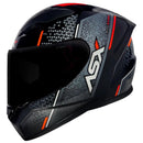 CAPACETE CITY STORM PRETO, CINZA & VERMELHO BRILHO ASX