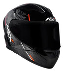 CAPACETE CITY STORM PRETO, CINZA & VERMELHO BRILHO ASX