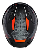 CAPACETE CITY STORM PRETO, CINZA & VERMELHO BRILHO ASX