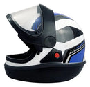 CAPACETE AUTOMATICO BOLT BRANCO/AZUL EBF