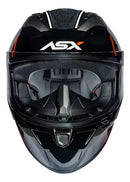 CAPACETE CITY STORM PRETO, CINZA & VERMELHO BRILHO ASX