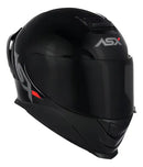 CAPACETE EAGLE RACING SOLID PRETO BRILHO ASX