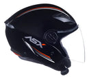 CAPACETE CITY AIR SOLID PRETO BRILHO ASX