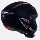 CAPACETE CITY AIR SOLID PRETO BRILHO ASX