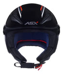 CAPACETE CITY AIR SOLID PRETO BRILHO ASX