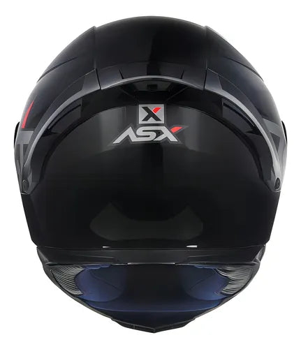 CAPACETE EAGLE RACING SOLID PRETO BRILHO ASX