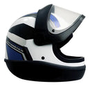 CAPACETE AUTOMATICO BOLT BRANCO/AZUL EBF