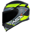 CAPACETE EAGLE FAST PRETO, AMARELO & CINZA FOSCO ASX