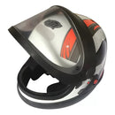 CAPACETE AUTOMATICO BOLT BRANCO & VERMELHO EBF