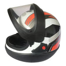 CAPACETE AUTOMATICO BOLT BRANCO & VERMELHO EBF